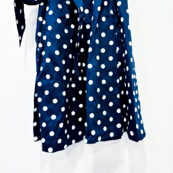CHAPS Navy polka-dot dress - Picture 7 of 9
